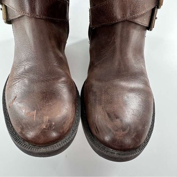 Enzo Angiolini womens boots size 8 brown leather knee high riding western - Picture 13 of 16